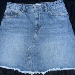 Zara Blue A-Line Mini Skirt Casual